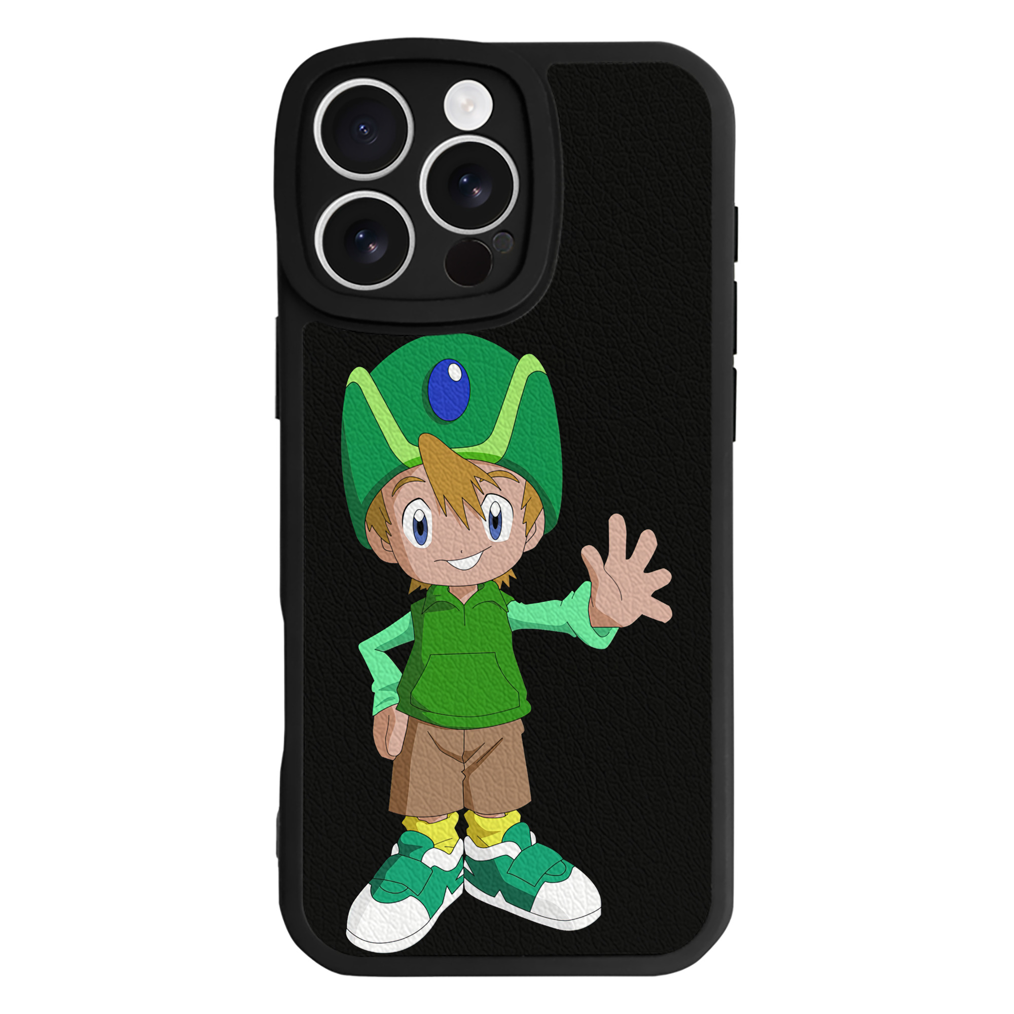 （画像用） Digimon デジタルモンスター/デジモン 【iPhone 16シリーズ対応】シリコンスマホケース（レザー調） 材質：シリコン